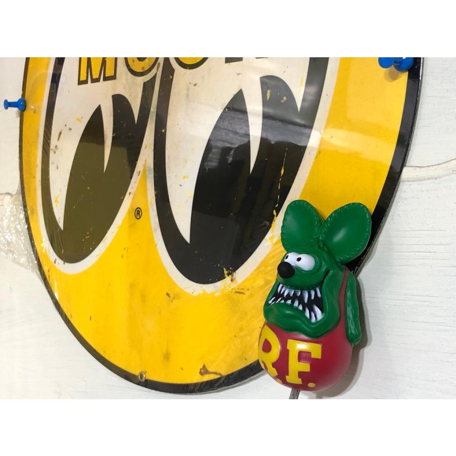 MOONEYES ￥送料一律￥Rat Fink スクイーズ アンテナ トッパー RAF591