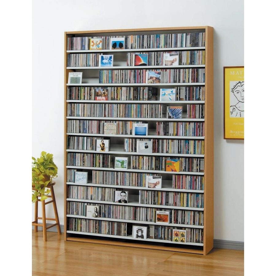 オークス（AUX） CDストッカー ナチュラル CS1668N 約1668枚収納可能