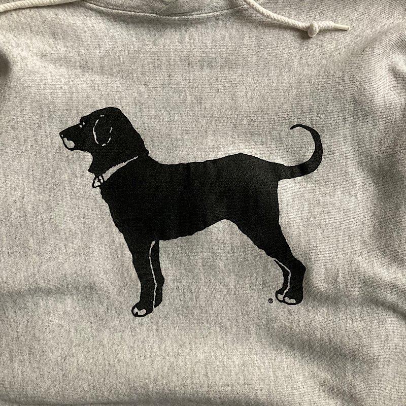 90's THE BLACK DOG Reverse Weave Type Sweat Parka Made in USA GRAY