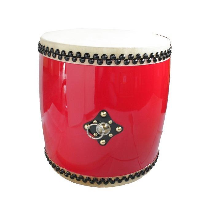 エイサー用 大太鼓(中) 水牛皮 直径36cm×高さ37cm バチ2本付 送料無料