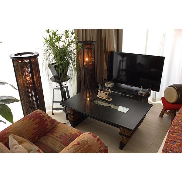 フロア ランプ アジアン家具 高品質 ウォーターヒヤシンス L-15 H105