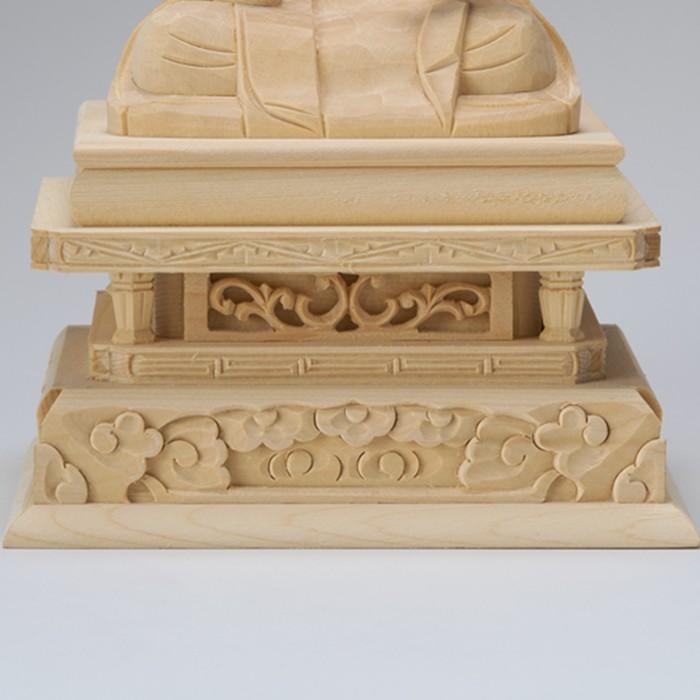 仏像 桧木 日蓮宗 日蓮聖人 1.8寸 高さ125mm 横幅97mm 奥行き66mm ご