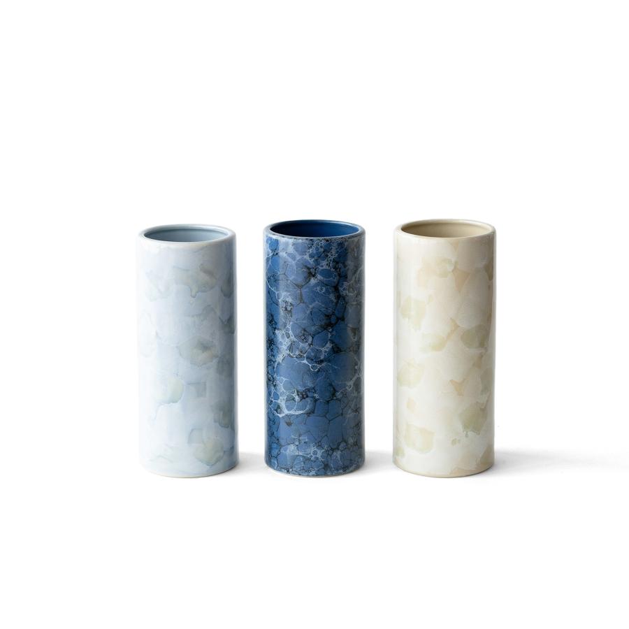 投入花瓶 大理石調 選べる3色 7号 陶器 おしゃれ 21センチ モダン 花器