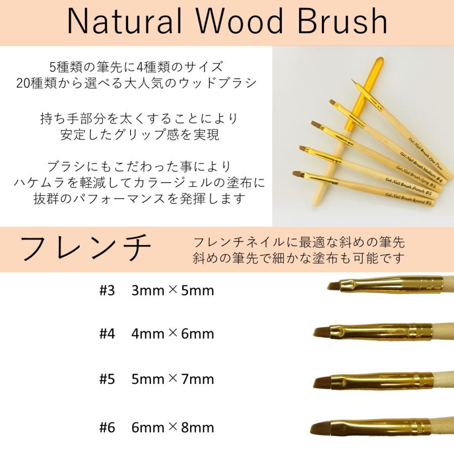 ジェルネイルブラシ 20本セット ジェルネイル カラージェル ジェル