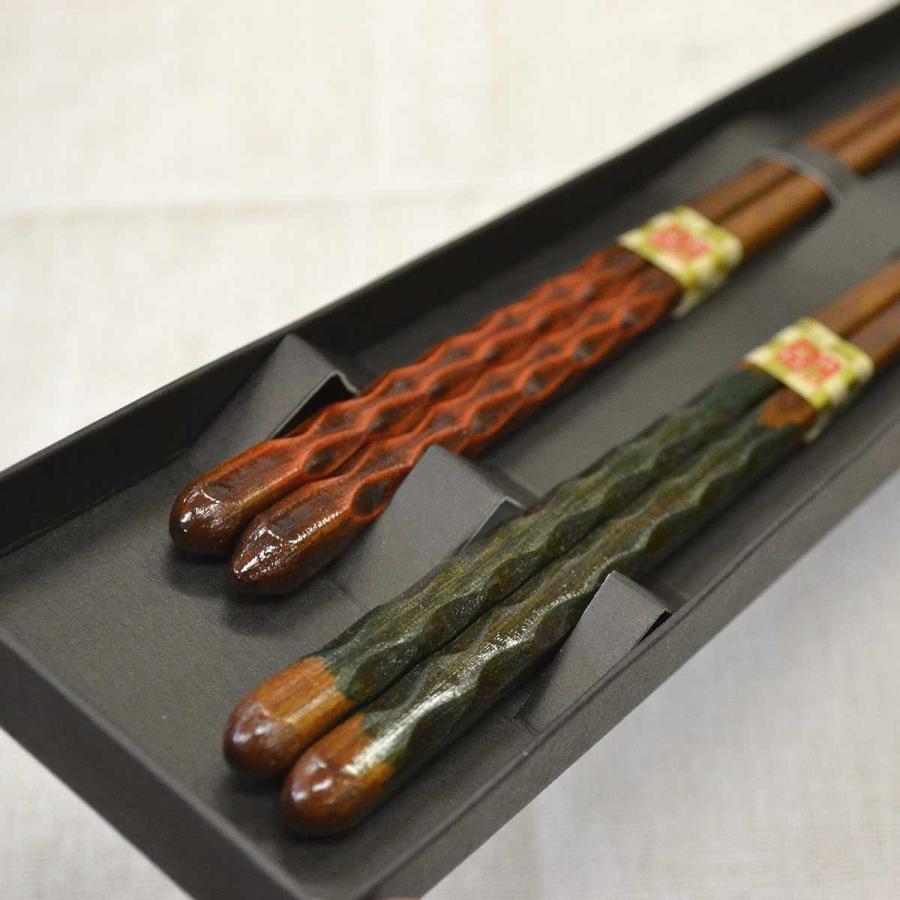 すかし彫り ペアセット (箱入)】マツコの知らない世界 若狭塗箸 ペア