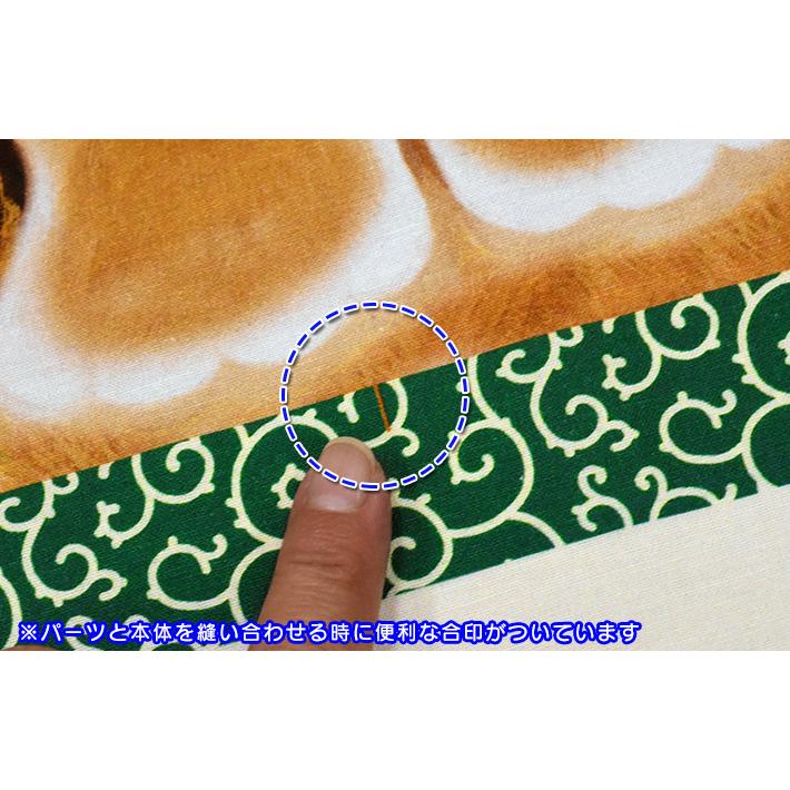 ☆パネル販売 柴犬と唐草 AKASHIBA おすわりポーズといねむりポーズ 1