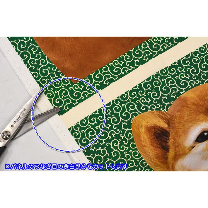 ☆パネル販売 柴犬と唐草 AKASHIBA おすわりポーズといねむりポーズ 1