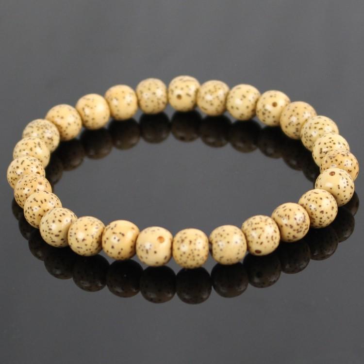 数珠ブレスレット 星月菩提樹 7mm玉ストレート 京念珠 腕輪念珠 腕輪