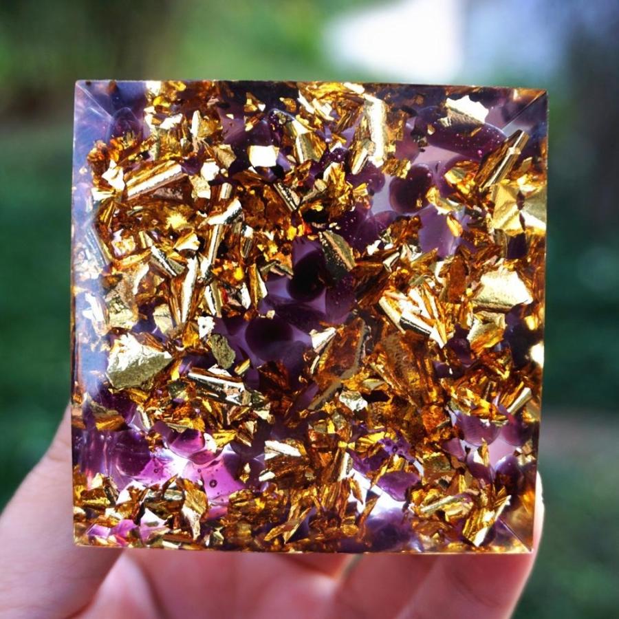 オルゴナイト パワーストーン 6cm アメジスト ラピスラズリ 天然石