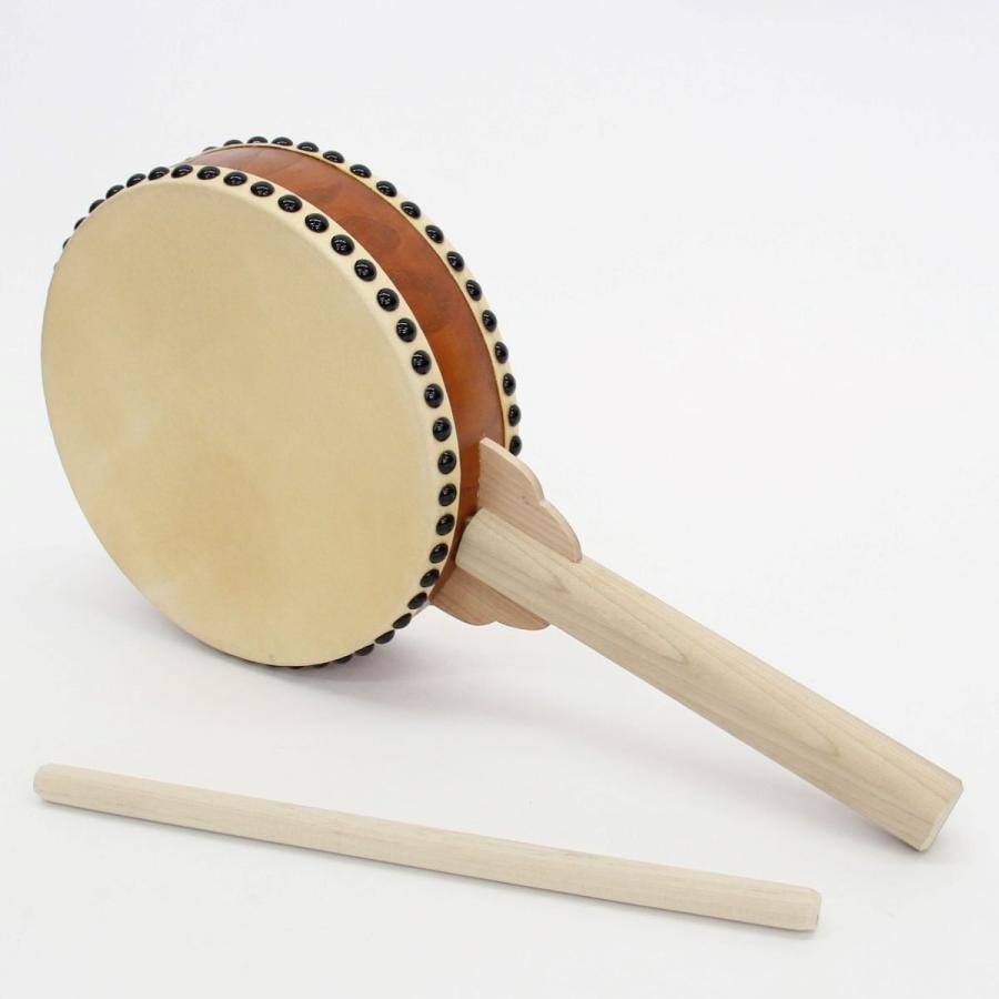 両面張柄付太鼓7寸 (革面直径21cm） お会式・御会式・日蓮宗・法華宗