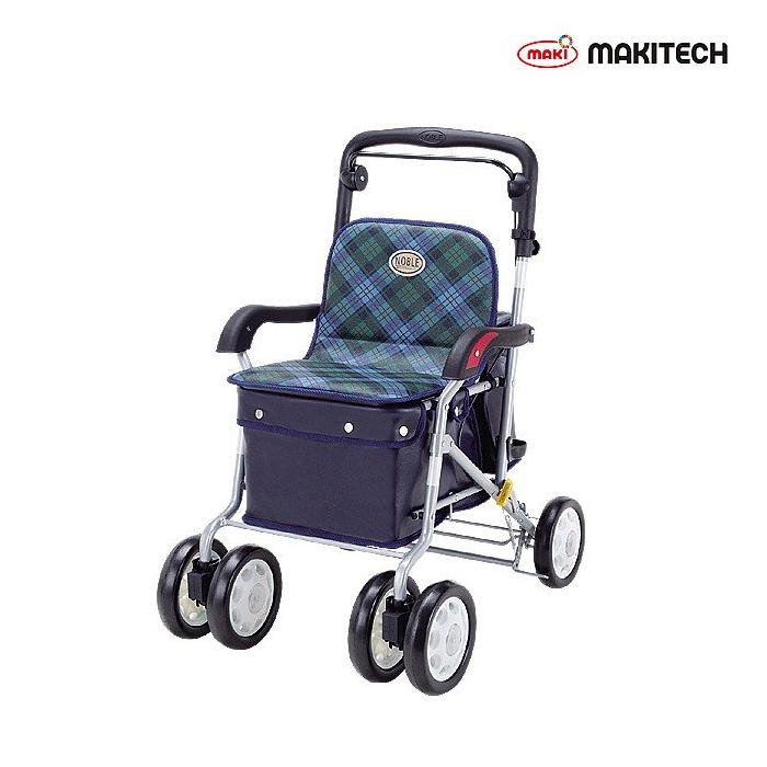 マキテック シルバーカー ボックスタイプ ノーブル 緑チェック ENB