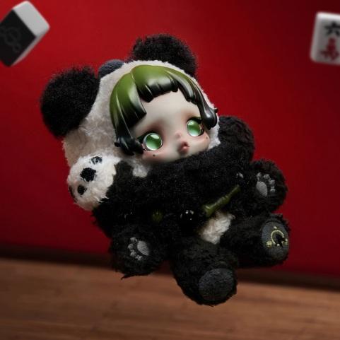 新品未開封】【正規品】SKULLPANDA Lazy Panda ぬいぐるみペンダント
