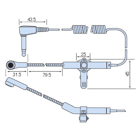 バス用マイク（ネクタイピン型） EMA049100 路線バス乗務員用