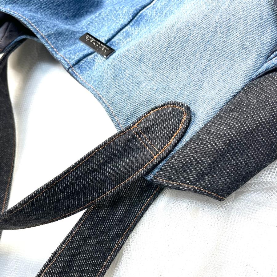 デニムリメイクトートバッグ 布製 マグネットホック ハンドメイド