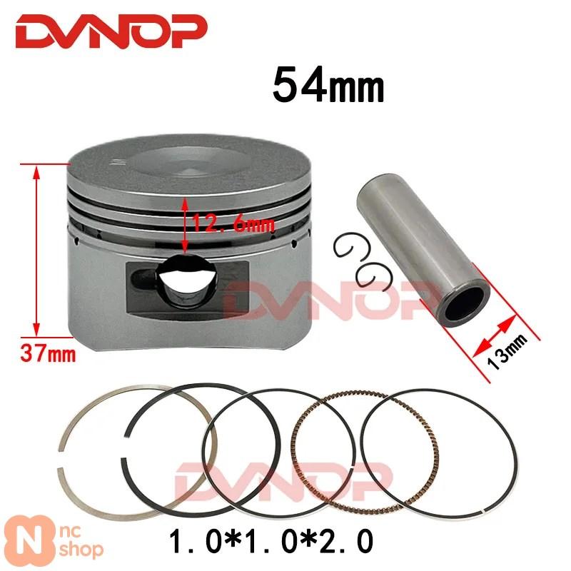 並行輸入品】 54MM 13MM ピストンリングキット 125CC LIFAN ZONGSHEN