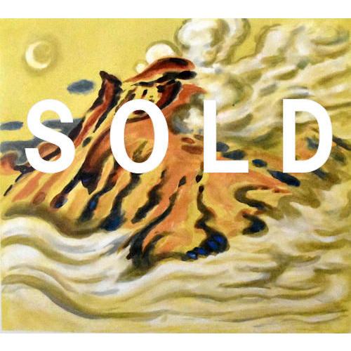 小山敬三「紅浅間」リトグラフ 12号級大判 真作保証 限定50部 希少