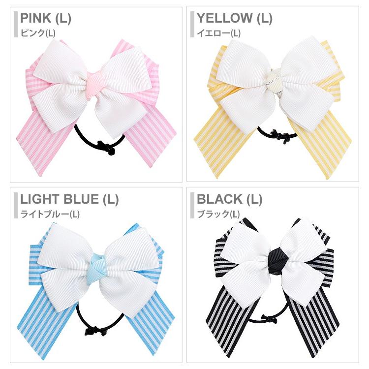 ハンドメイド リボンヘアゴム 9種類〔国産・手作り〕 [M便 1/1