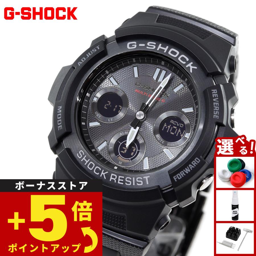 G-SHOCK Gショック 電波ソーラー 腕時計 メンズ 黒 ブラック AWG