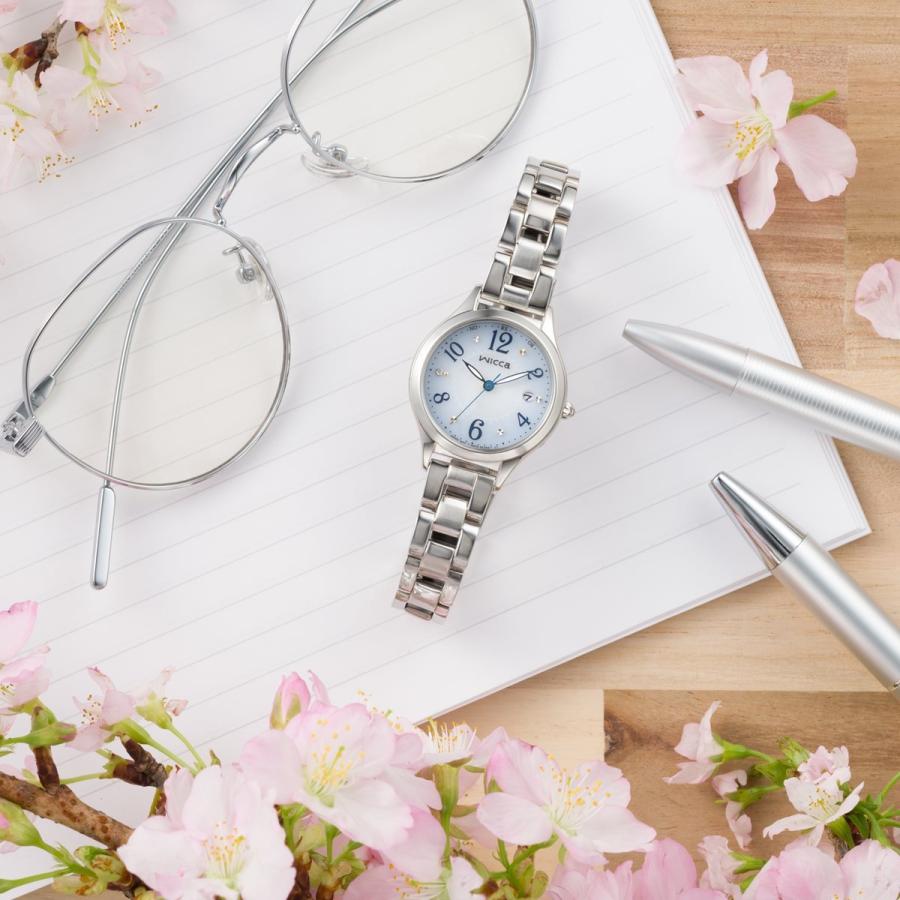 wicca（ウィッカ） シチズン ソーラーテック 電波時計 レディース KS1