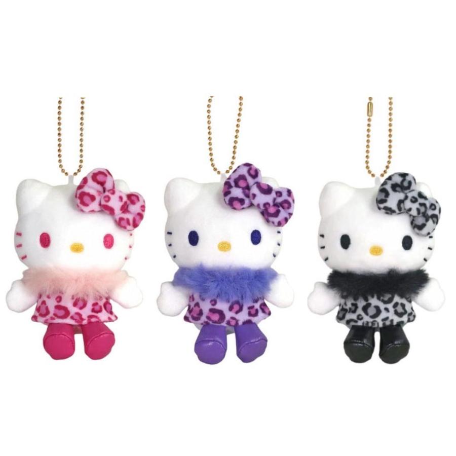 ハローキティ 50周年 復刻 マスコットキーホルダー ヒョウ柄 : ネコヤ