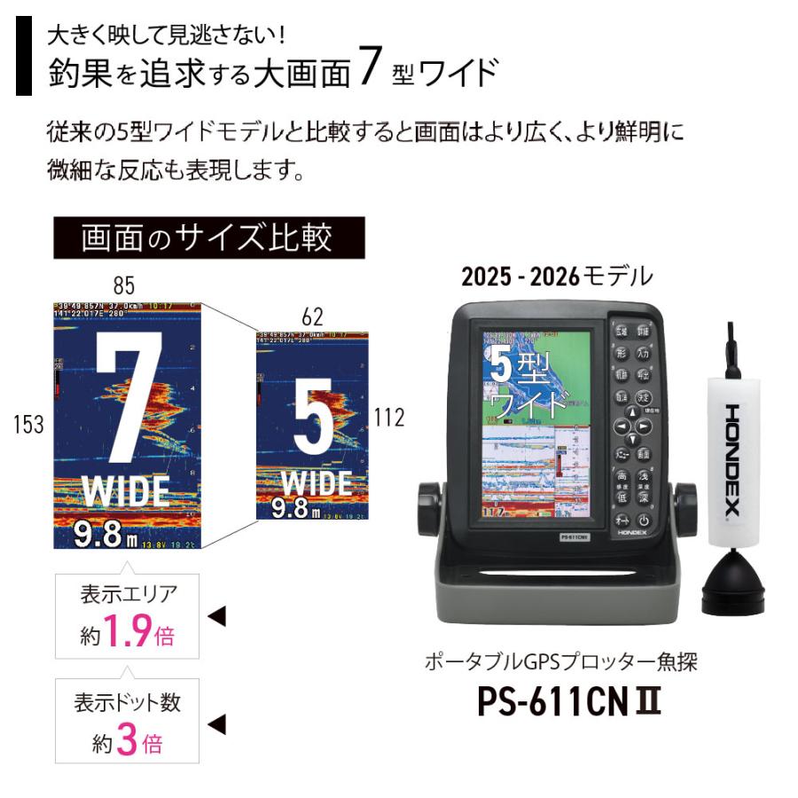 HONDEX（ホンデックス） PS-711CN ワカサギパック TD08振動子セット