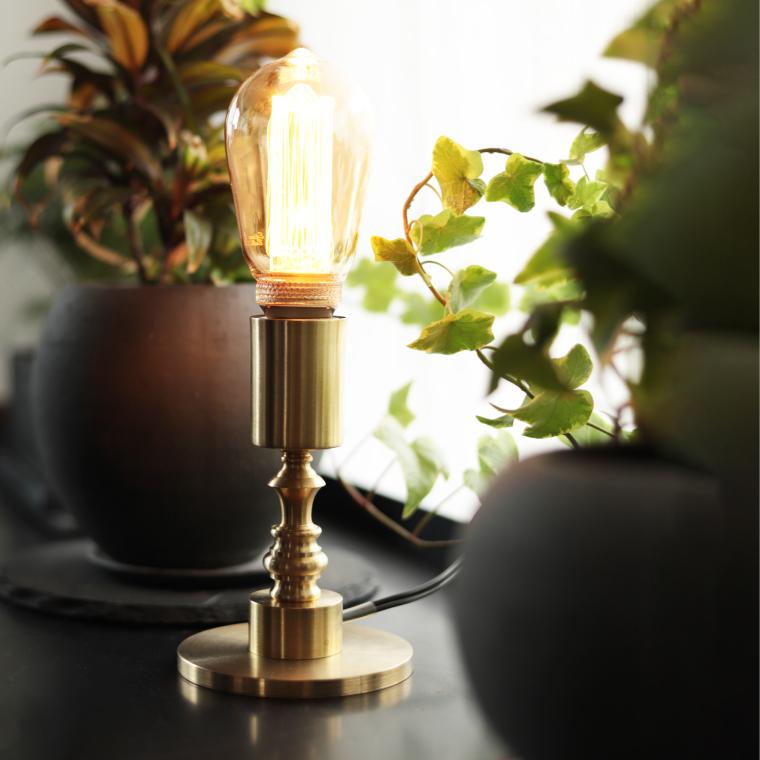 エジソン電球スタンド E26 ポルカ クラシックデスクライト LED電球