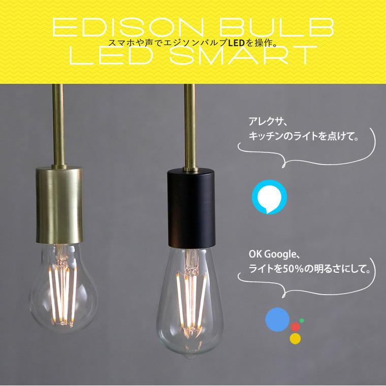 EdisonBulb 5個セット スマートLED電球 エジソンバルブLEDスマート 50w