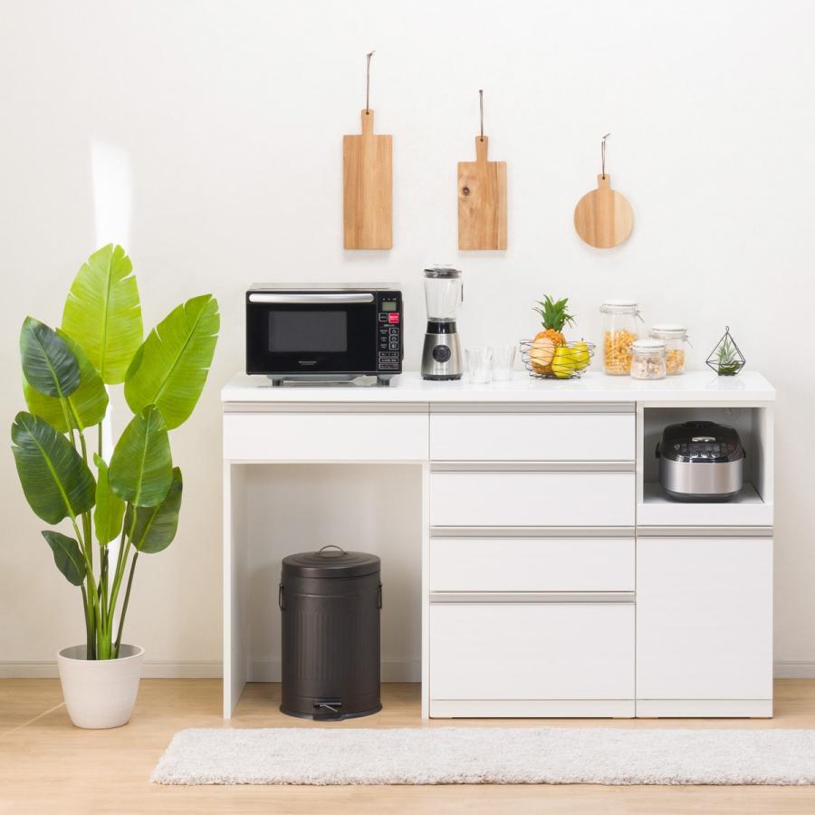 ニトリ（NITORI） キッチンカウンター(リガーレ160KB WH) キッチン収納