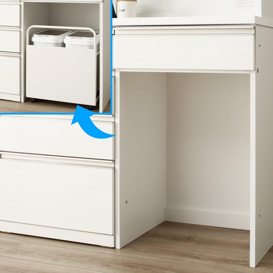 ニトリ（NITORI） 幅160cm ユニットキッチンボード(リガーレ160KB WH