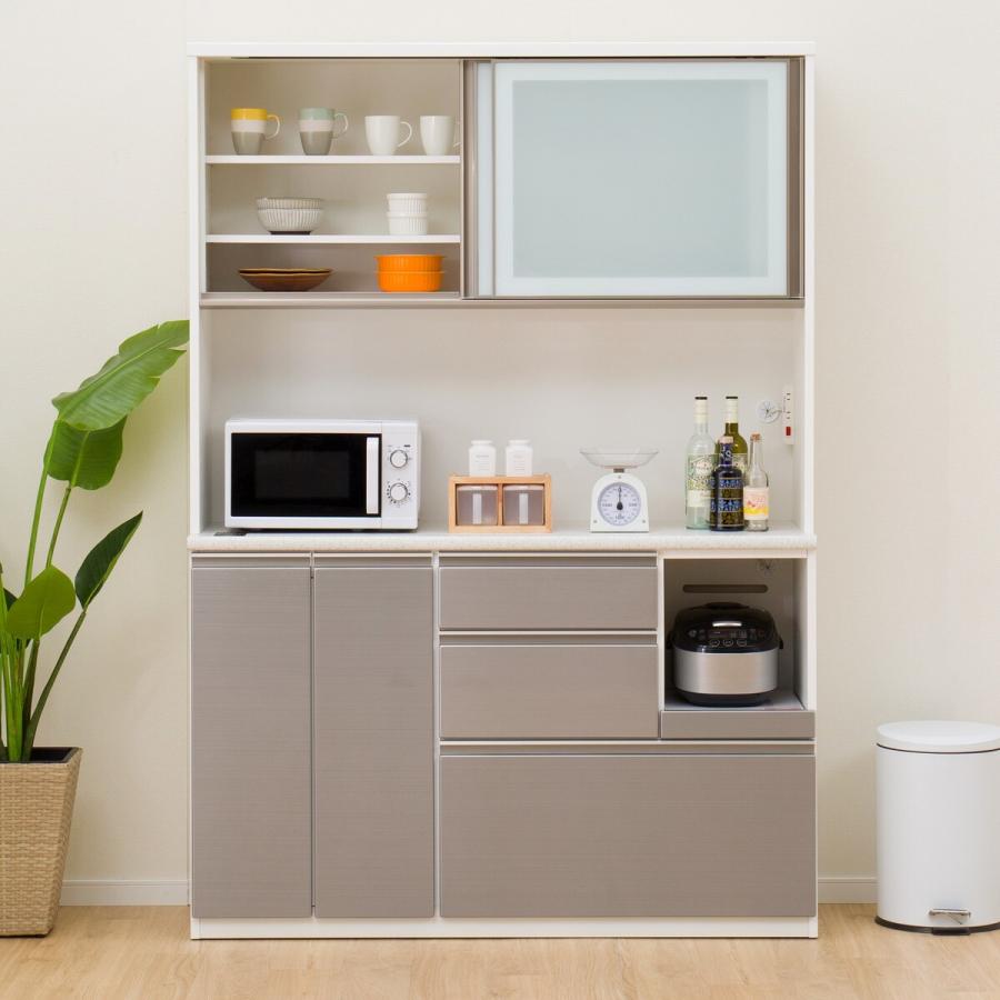 ニトリ（NITORI） 幅140cm キッチンボード(アルミナ2 140KB SI) ニトリ