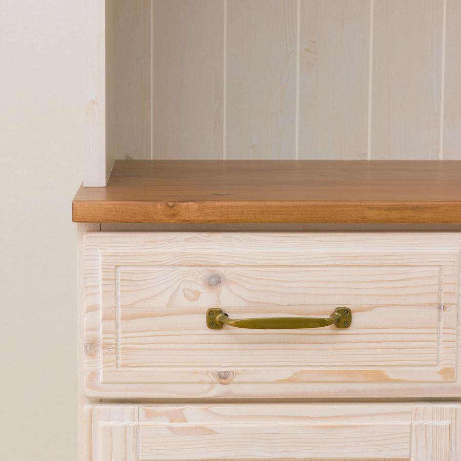 ニトリ（NITORI） 幅105cm キッチンボード(シナモ105 WH) レンジボード