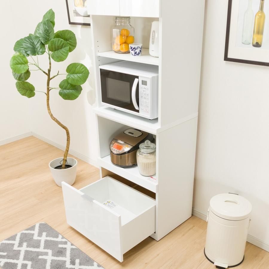 ニトリ（NITORI） レンジボード(エトナ60RB WH/SI) ニトリ期間限定：4