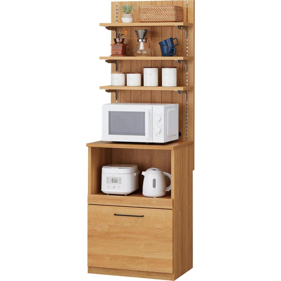 ニトリ（NITORI） 幅60 レンジボード(ブレットN 60J LBR) レンジ台 幅