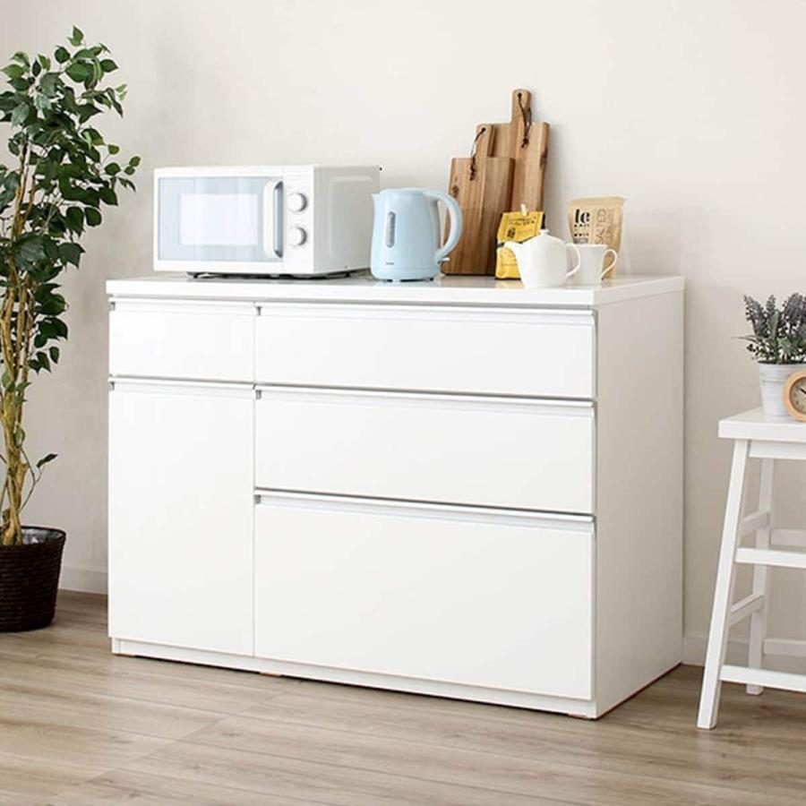 ニトリ（NITORI） 幅120 キッチンカウンター(キュリー2 120CT WH