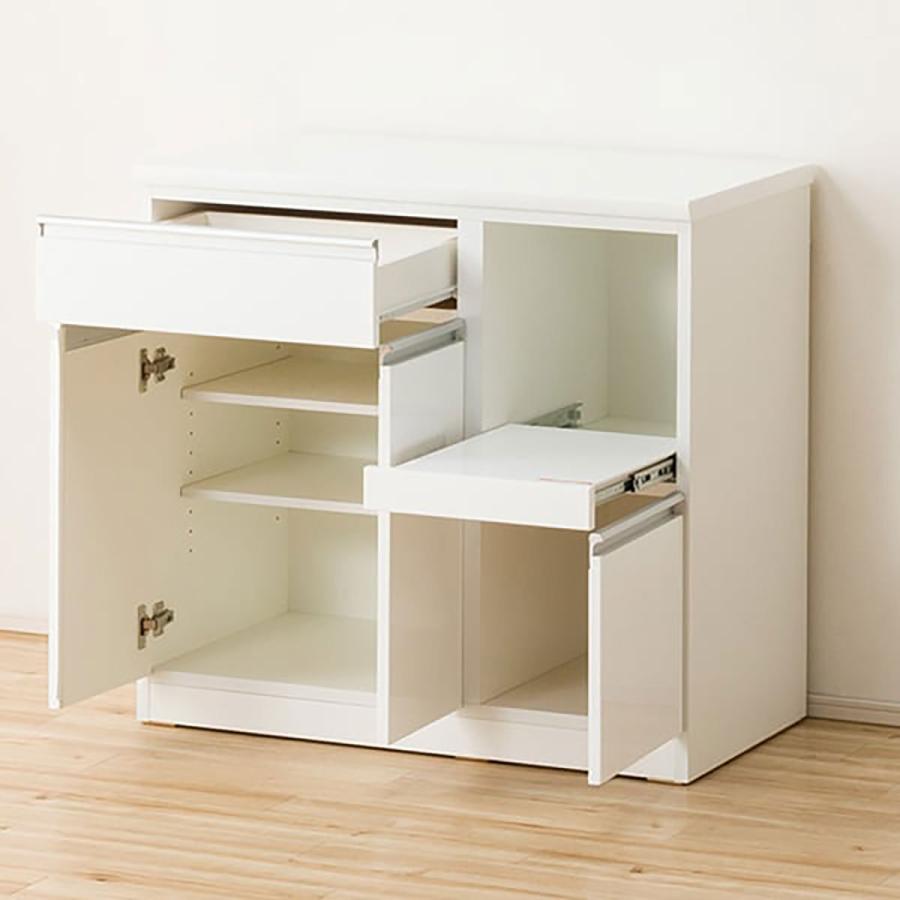 ニトリ（NITORI） キッチンカウンター(レジューム90TL-R WH) キッチン