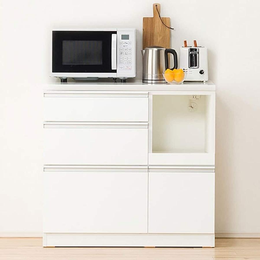 ニトリ（NITORI） キッチンカウンター(レジューム90QL-R WH) キッチン