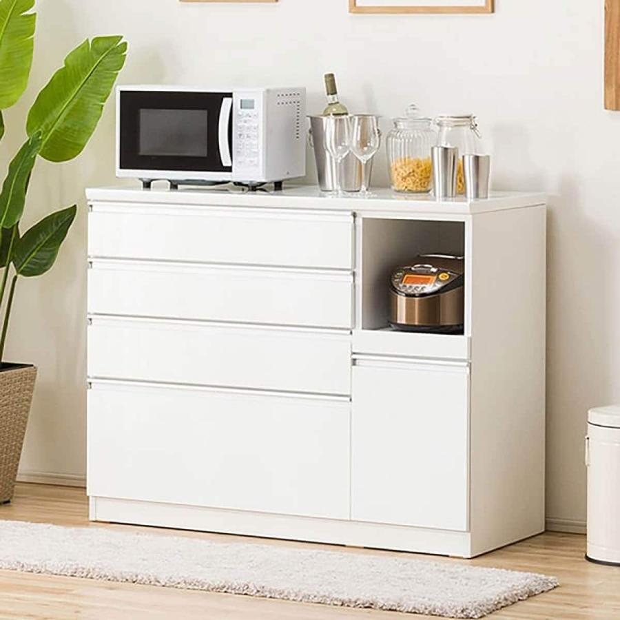 ニトリ（NITORI） キッチンカウンター(レジューム120-2QH-R WH) ニトリ