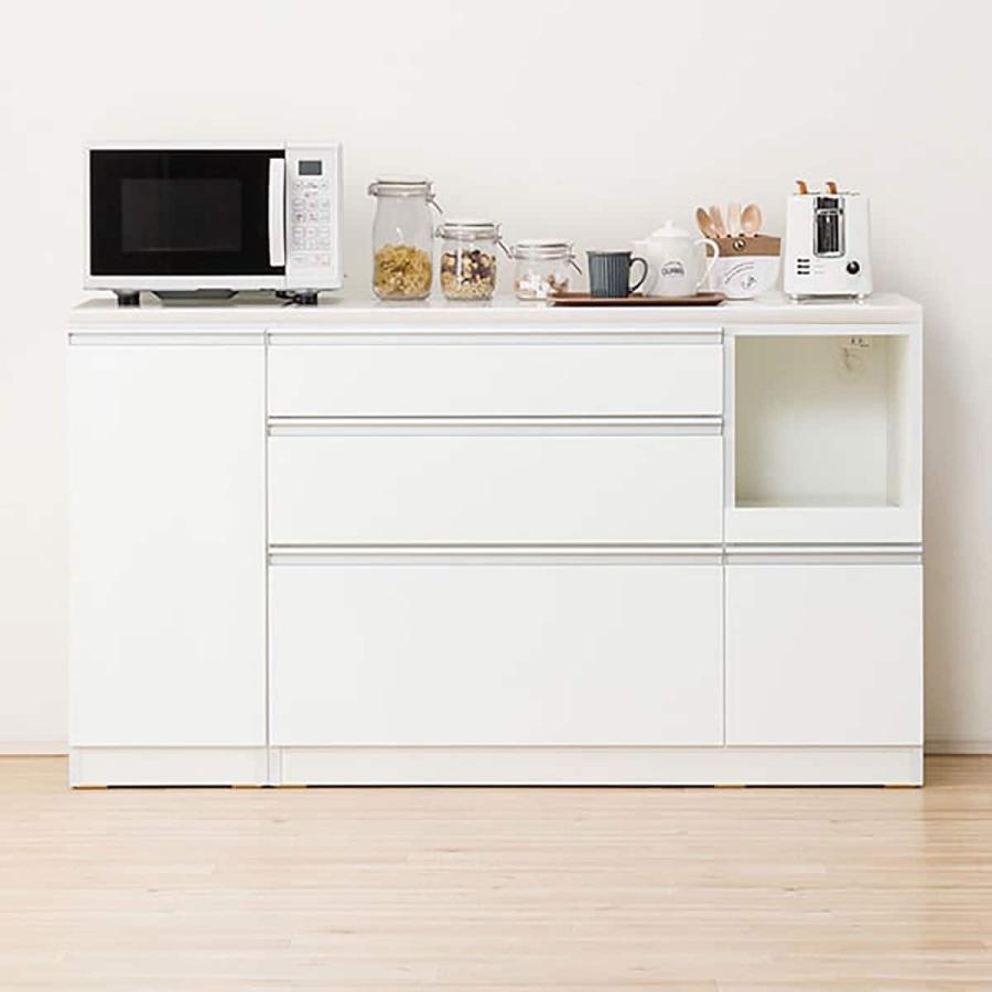 ニトリ（NITORI） キッチンカウンター(レジューム150QL-R WH) ニトリ