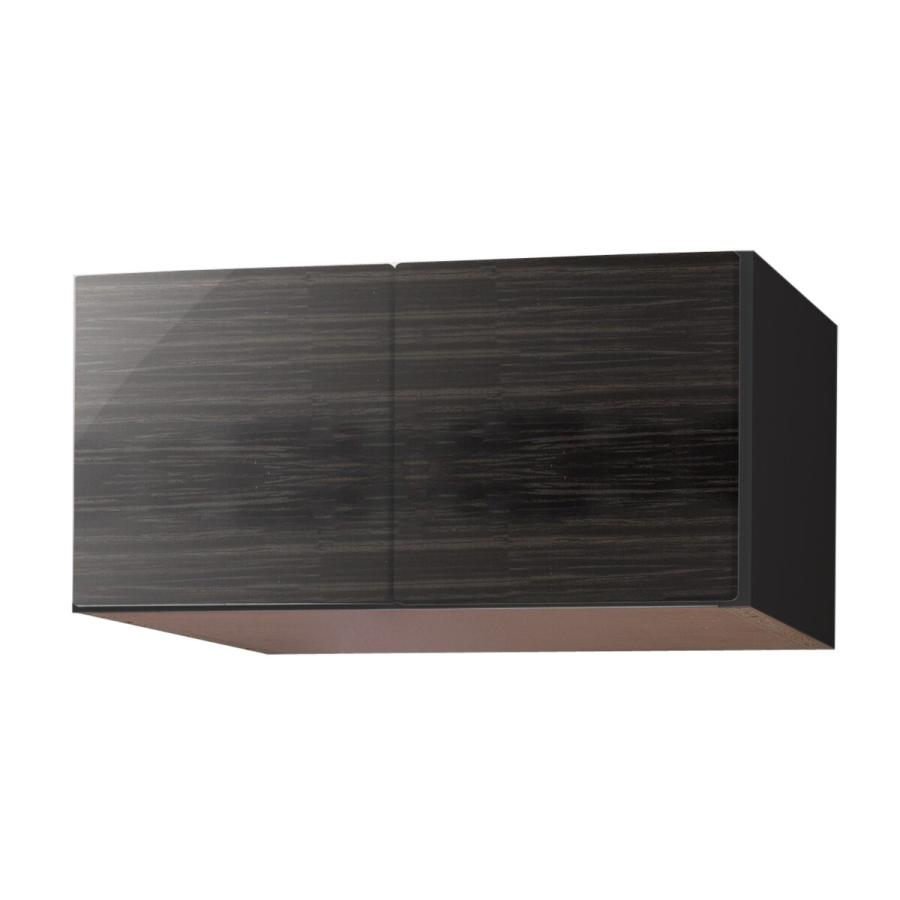 ニトリ（NITORI） 幅60cm 上置き(ラピス2BK ゼブラブラック H33)食器棚