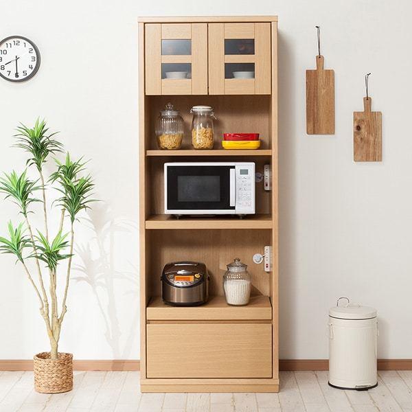 ニトリ（NITORI） 幅70cm レンジボード(アカツキ 70RB NA) キッチン