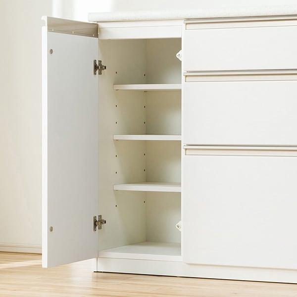 ニトリ（NITORI） 幅120 キッチンカウンター(アルミナ2 120CT WH