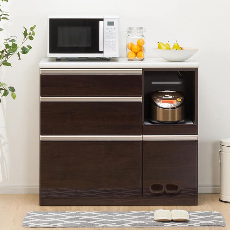 ニトリ（NITORI） 幅100 カウンター(アルミナ2 100CT DBR) ニトリ期間