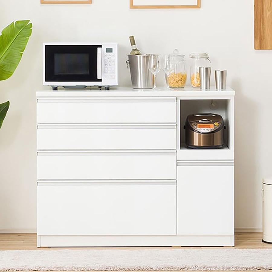 ニトリ（NITORI） キッチンカウンター(レジューム120-2QH-R WH) ニトリ