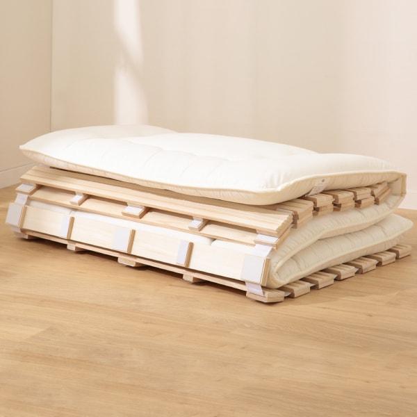 ニトリ（NITORI） ベッド シングル 丸めてしまえる桐すのこベッド(S