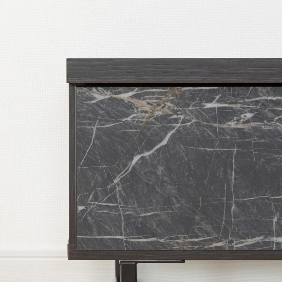 ニトリ（NITORI） 高級感のある大理石調テレビ台（BK） TV台 TVボード