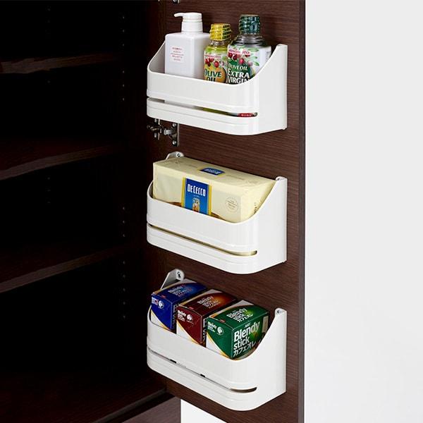 ニトリ（NITORI） 幅60cm キッチンストッカー(DBR)食器棚 キッチン