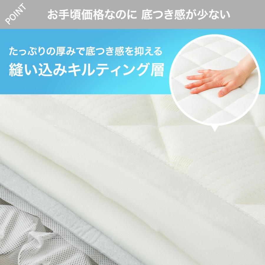 ニトリ（NITORI） マットレス 体圧分散 厚さ20cm ダブル 圧縮ポケット