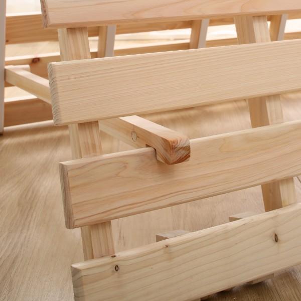 ニトリ（NITORI） セミダブル 2つ折り檜すのこベッド(SD) : ニトリ