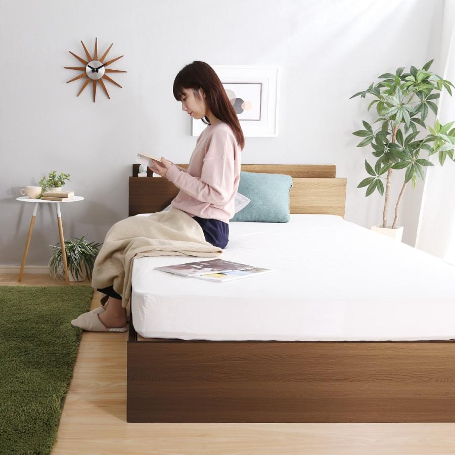 ニトリ（NITORI） ベッド シングル 棚・コンセント付きチェストベッド