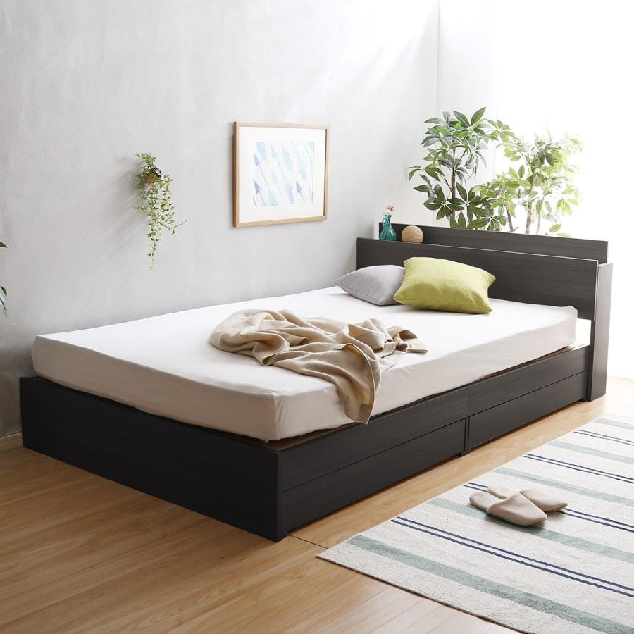 ニトリ（NITORI） ベッド セミダブル 棚・コンセント付きチェスト